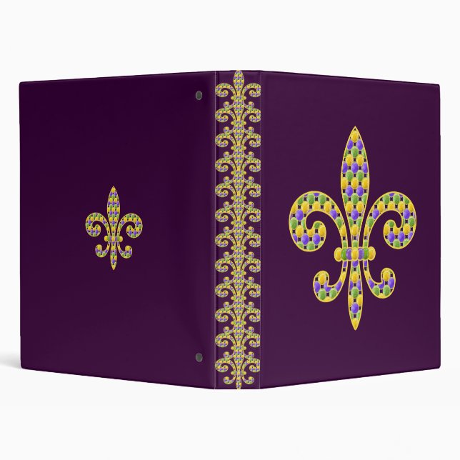 Classeur Perle Fleur de lis de mardi gras (Arrière-plan)