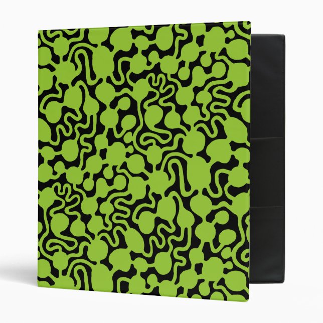 Classeur Perpetual Ant Farm v2 - Martian Green sur Black (Devant/intérieur)