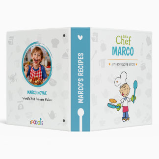 Classeur Personalized Photo Recipe Binder for Kids