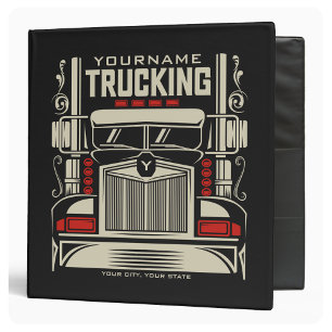 Classeur Personalized Trucking 18 Wheeler BIG Trucker