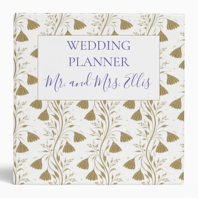 Classeur Personalized Wedding Planner Binder Mr. and Mrs. (Devant)