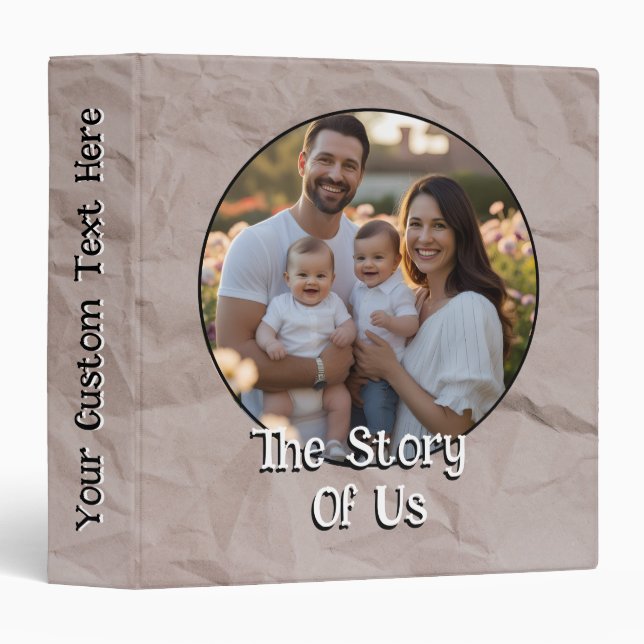 Classeur Personalized Your Memory Scrapbook Binder (Devant/Côté)