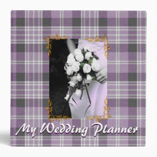 Classeur personnalisable de plaid pourpre