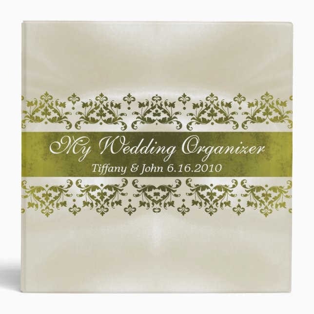Classeur personnalisable élégant de mariage (Devant)