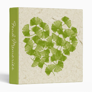 Classeur personnalisable Ginkgo Leaf Heart