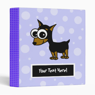 Classeur personnalisable mignon de Minpin - bleu