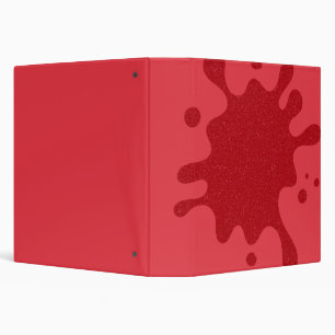 Classeur personnalisé 1,5" éclaboussure rouge toma