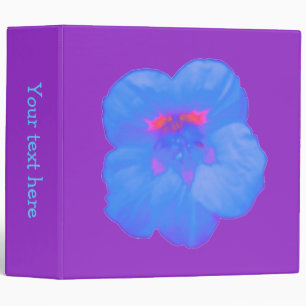 Classeur personnalisé bleu clair Nasturtium