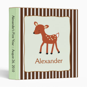 classeur personnalisé de 1 pouce WOODLAND DEER
