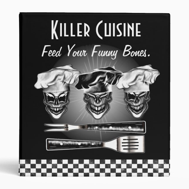 Classeur personnalisé de chef de crâne (Devant)
