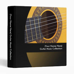 Classeur personnalisé de musique de guitare