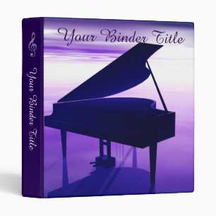 Classeur personnalisé de musique de piano à queu