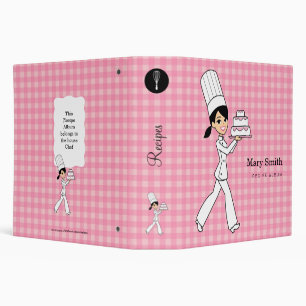 Classeur personnalisé de recette pour des filles