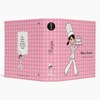 Classeur personnalisé de recette pour des filles