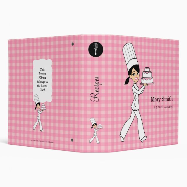 Classeur personnalisé de recette pour des filles (Arrière-plan)