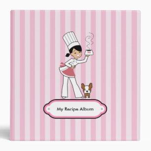 Classeur personnalisé de recette pour des filles