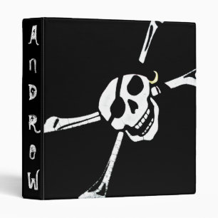 Classeur personnalisé de symbole de pirate