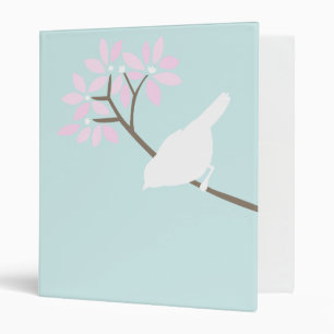 Classeur personnalisé d'oiseaux blancs