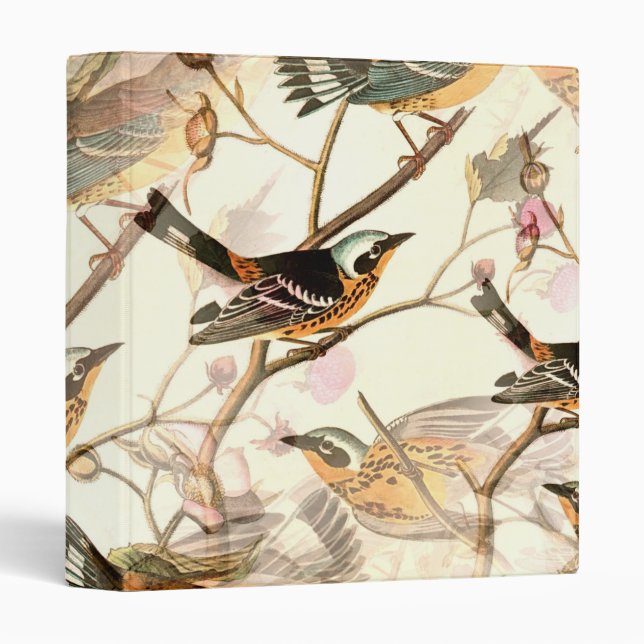 Classeur Personnalisé Élégant Chic Luxe Faux 3 Ring Bind (Devant/Côté)