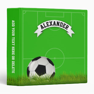 Classeur Personnalisé Kids Name Soccer