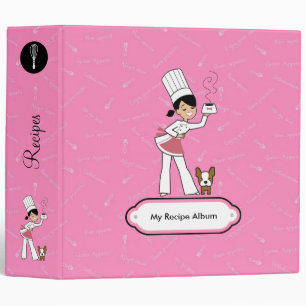 Classeur personnalisé mignon de recette pour des