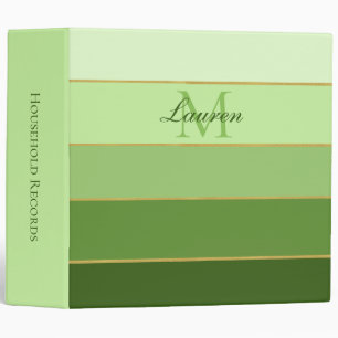 Classeur personnalisé Ombre vert