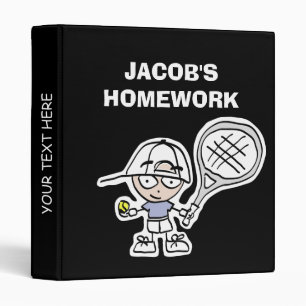 Classeur personnalisé pour enfants avec dessin ani