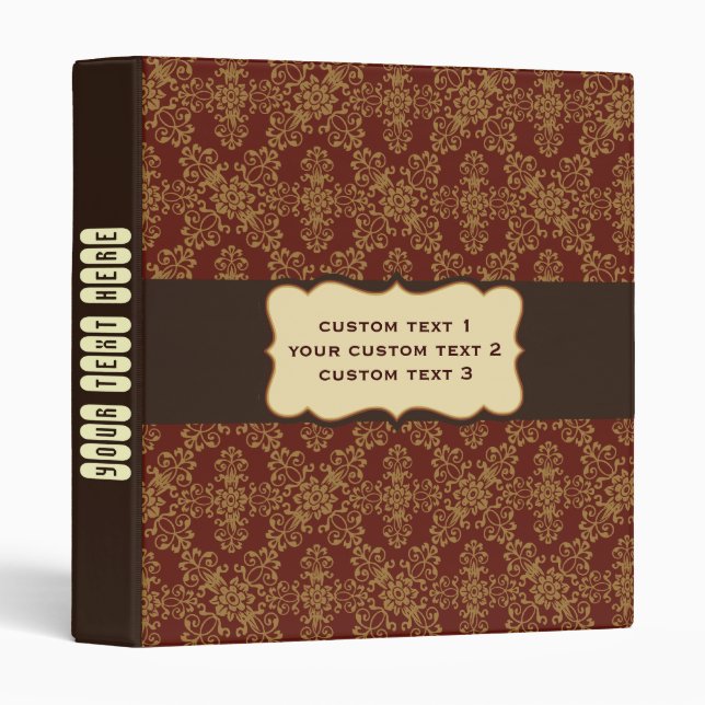 Classeur personnalisé signature d'exécution 1" (Devant/Côté)