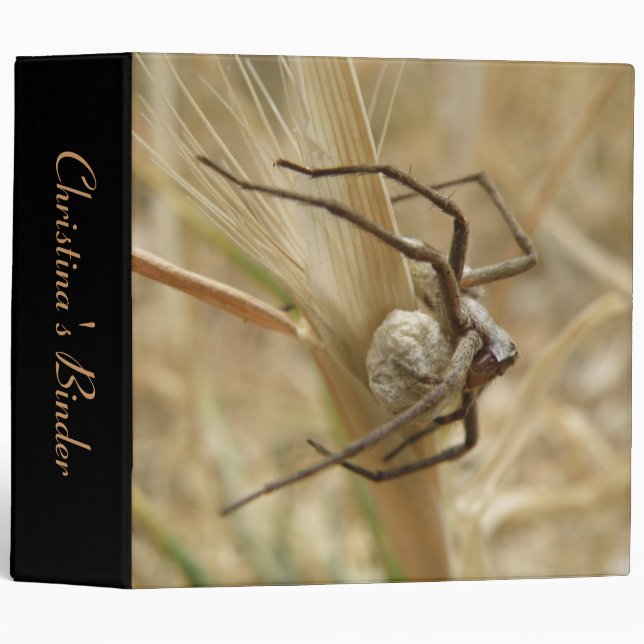 Classeur personnalisé Spider et Oeuf Sac (Devant/Côté)