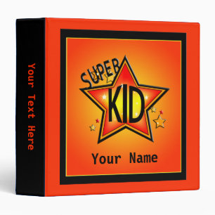 Classeur personnalisé Star Super Kid