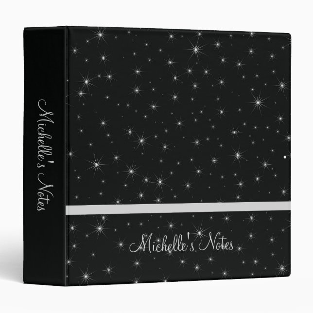 Classeur personnalisé Starry Night (Devant/Côté)