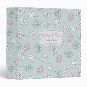 Classeur personnalisé Stencil Pastel Floral