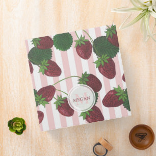 Classeur Personnalisé: Vigne de fraise