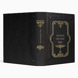 Classeur personnalisé vintage à 3 anneaux