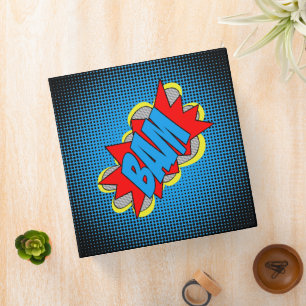 Classeur Personnalisé Vintage Comic Book Pop Art Style BAM!