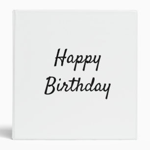 Classeur personnaliser ajouter votre texte heureux annivers