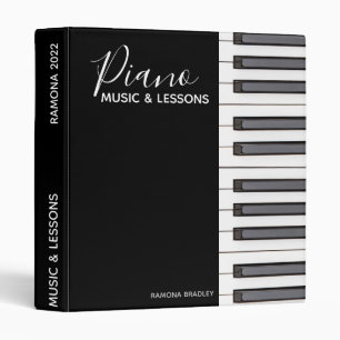 Classeur Personnaliser Clavier Piano Leçon Livre