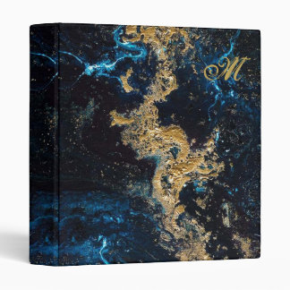 Classeur Personnaliser Gold Marine Blue MARBLE Fichiers Ann