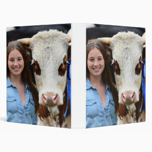 Classeur Personnaliser la photo de vache de spectacle de bé
