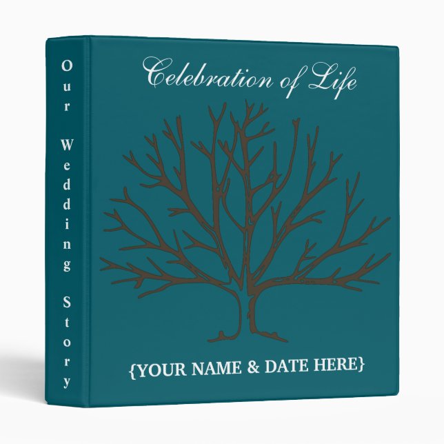 Classeur Personnaliser le livre d'or de la célébration de l (Devant/Côté)