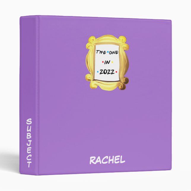Classeur Personnalisez LE UN EN 2022 Cadeau mignon pour ami (Devant/Côté)