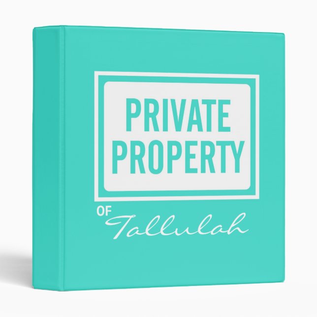 Classeur personnel d'école de propriété privée de (Devant/Côté)