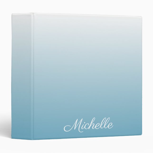 Classeur Personnel gradient ombre angel blue (Devant/Côté)