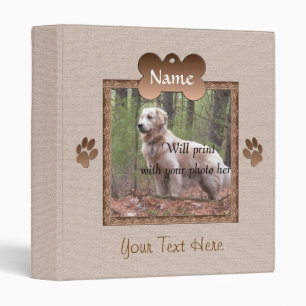 Classeur Perte de chien - Mémorial de chien (beige)