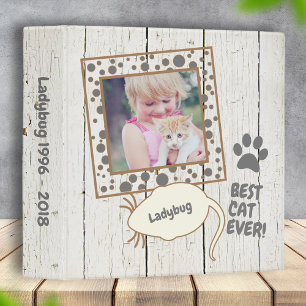 Classeur Pet Cat Photo Scrapbook Album Grey