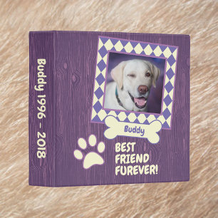 Classeur Pet Chien Photo Scrapbook Album Purple