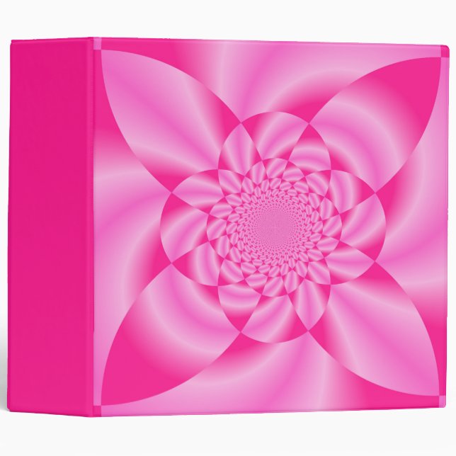 Classeur Pétale de feuille rose (Devant/Côté)