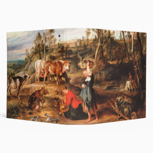 Classeur Peter Paul Rubens Milkmaips avec du bétail sur une