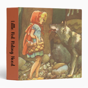 Classeur Petit Chaperon Rouge, Conte de Fées Vintage