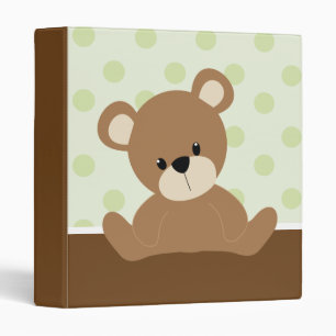 Classeur Petit Ours Vert Doux